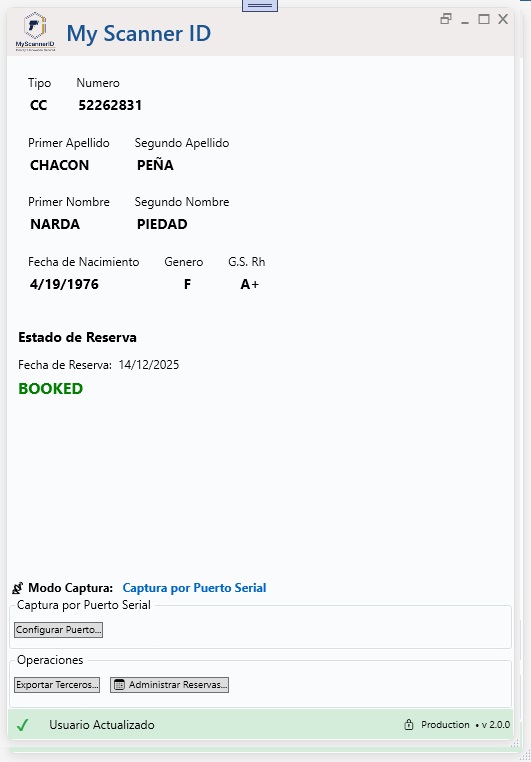 Confirmación de Reservas - Confirmación de reservas